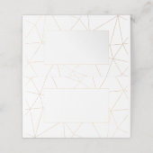 Platzkarte des geometrischen Goldrahmens (Außenseite Aufgefaltet)