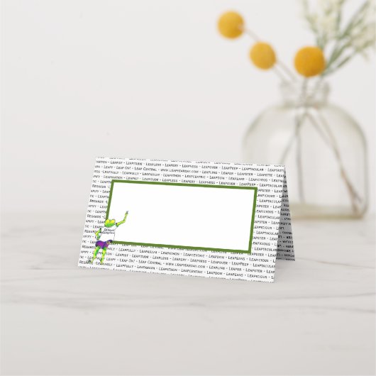 Platzkarte des Leap Year (Rückseite)