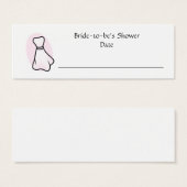 Platzkarte des personalisierten Brautparty (Vorne & Hinten)