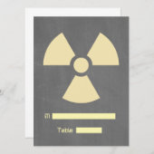 Platzkarte des Strahlungssymbols (Vorne/Hinten)