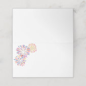 Platzkarte des vierten Party (Außenseite Aufgefaltet)