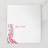 Platzkarte des vierten Party (Außenseite Aufgefaltet)