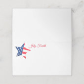 Platzkarte des vierten Party (Außenseite Aufgefaltet)