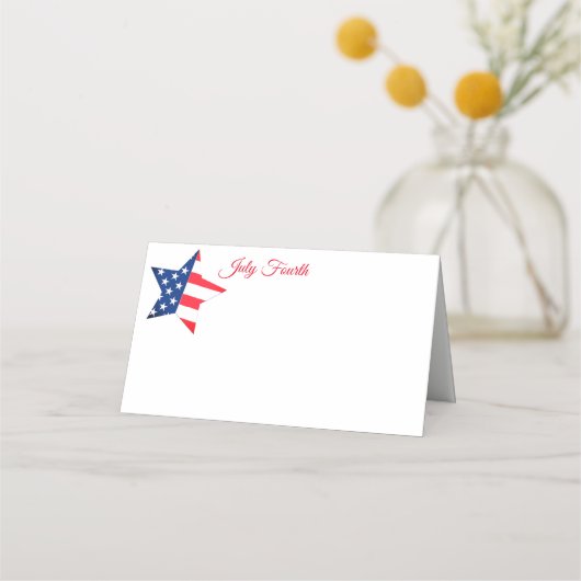 Platzkarte des vierten Party (Vorderseite)