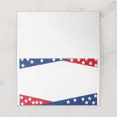 Platzkarte des vierten Party (Außenseite Aufgefaltet)