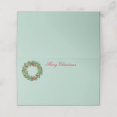 Platzkarte des WeihnachtsParty (Außenseite Aufgefaltet)