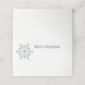 Platzkarte des WeihnachtsParty (Außenseite Aufgefaltet)