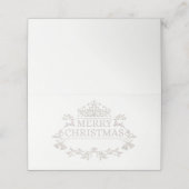 Platzkarte des WeihnachtsParty (Außenseite Aufgefaltet)