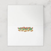 Platzkarte des WeihnachtsParty (Außenseite Aufgefaltet)