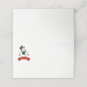 Platzkarte des WeihnachtsParty (Außenseite Aufgefaltet)