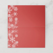 Platzkarte des WeihnachtsParty (Außenseite Aufgefaltet)