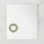Platzkarte des WeihnachtsParty (Außenseite Aufgefaltet)