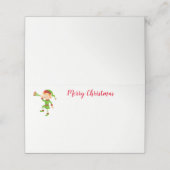 Platzkarte des WeihnachtsParty (Außenseite Aufgefaltet)