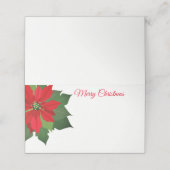 Platzkarte des WeihnachtsParty (Außenseite Aufgefaltet)