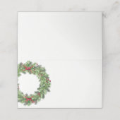 Platzkarte des WeihnachtsParty (Außenseite Aufgefaltet)