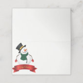 Platzkarte des WeihnachtsParty (Außenseite Aufgefaltet)