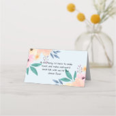 Platzkarte - Einfache Blume (Rückseite)