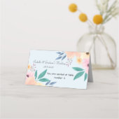 Platzkarte - Einfache Blume (Vorderseite)