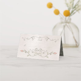 Platzkarte | Elegante Rose der Beauty Wedding