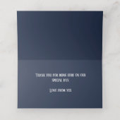 Platzkarte - Elegantes Blumendesign (Innenseite Aufgefaltet)