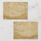 Platzkarte für antikes Papier (Vorne/Hinten)