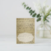 Platzkarte für Antiquitäten (Stehend Vorderseite)