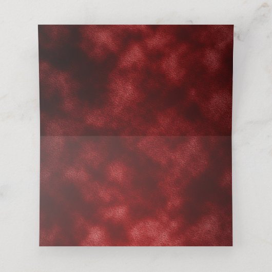 Platzkarte für Broadway-Themed (Innenseite Aufgefaltet)