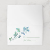 Platzkarte für die Bezeichnung von blauem und grün (Außenseite Aufgefaltet)