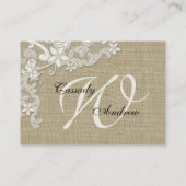 Platzkarte für die Vintage Formateinstellung (Rückseite)