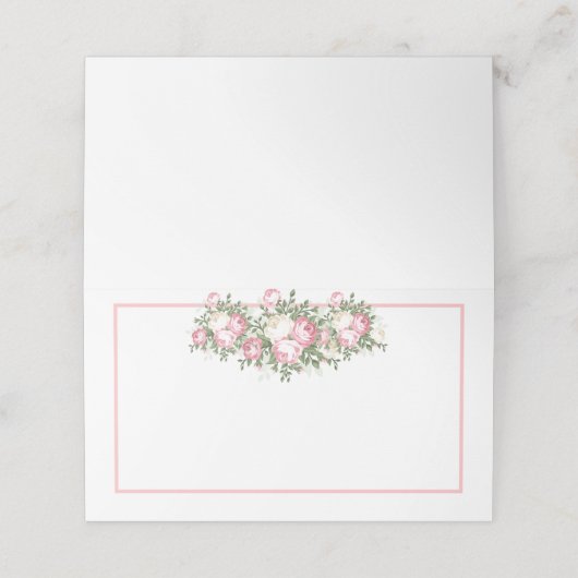 Platzkarte für eingeflossene Namen (Außenseite Aufgefaltet)