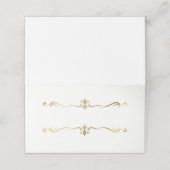 Platzkarte für eingeflossene Namen (Außenseite Aufgefaltet)