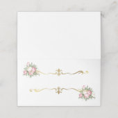 Platzkarte für eingeflossene Namen (Außenseite Aufgefaltet)