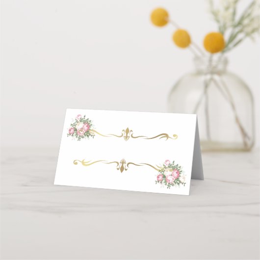 Platzkarte für eingeflossene Namen (Vorderseite)