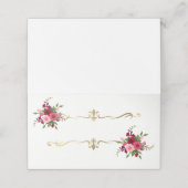 Platzkarte für eingeflossene Namen (Außenseite Aufgefaltet)