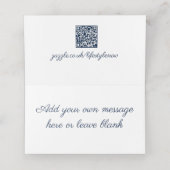 Platzkarte für geflochtene Namen - Blumenschmetter (Innenseite Aufgefaltet)