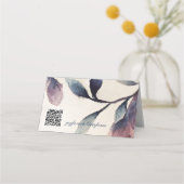 Platzkarte für geflochtene Namen - Lilac Foliage F (Rückseite)