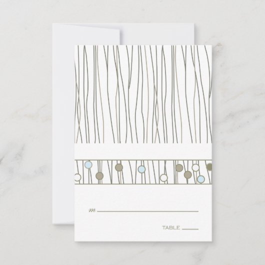 Platzkarte für geflochtene Tabellen (Vorderseite)