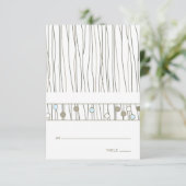 Platzkarte für geflochtene Tabellen (Stehend Vorderseite)