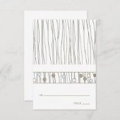 Platzkarte für geflochtene Tabellen (Vorne/Hinten)