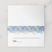 Platzkarte für geklappte Hochzeitnamen (Außenseite Aufgefaltet)