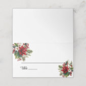 Platzkarte für geklappte Hochzeitnamen (Außenseite Aufgefaltet)