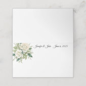 Platzkarte für geklappte Hochzeitnamen (Außenseite Aufgefaltet)