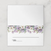 Platzkarte für geklappte Hochzeitnamen (Außenseite Aufgefaltet)