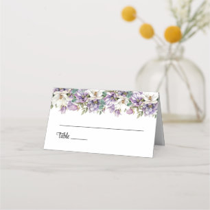 Platzkarte für geklappte Hochzeitnamen