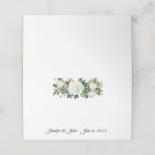 Platzkarte für geklappte Hochzeitnamen (Außenseite Aufgefaltet)