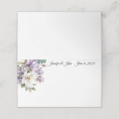 Platzkarte für geklappte Hochzeitnamen (Außenseite Aufgefaltet)