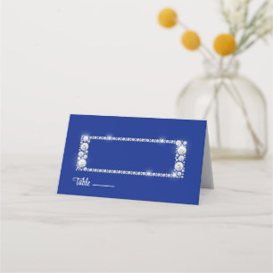 Platzkarte für geklappte Hochzeitnamen