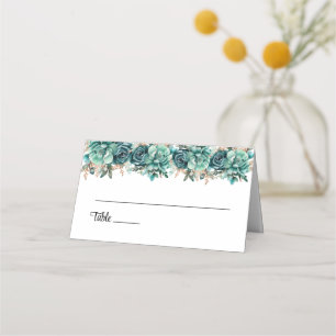 Platzkarte für geklappte Hochzeitnamen