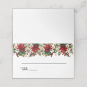 Platzkarte für geklappte Hochzeitnamen (Außenseite Aufgefaltet)