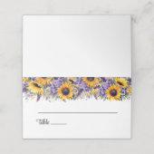 Platzkarte für geklappte Hochzeitnamen (Außenseite Aufgefaltet)